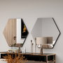 Hanah Home Espejo Hexagonal Zeo - Black
